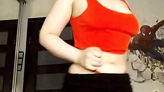 Masturbating Upside Down With Fingers