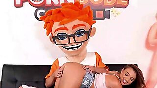 Athletic Sexcapades With Gal Ritchie: Porndudecasting Goes Deep Inside Her Tight End Zone!