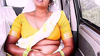 Telugu, Meid, Auto, Buiten