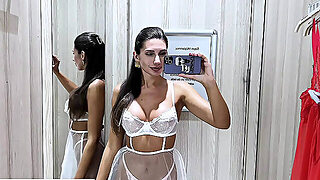 Nude Try On Haul Transparent Lingerie And Clothes By Hot Brunette Cleo Patrice
