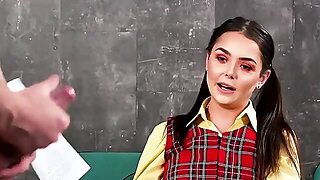Uniform Upskirt Voyeur Giving Joi