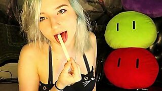 Aftyn Rose - Popsicle Sucking &Amp; Mouth Sounds On The