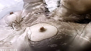 Swimming Pool Photoshoot With Naughty Nude Croatian Model In Australia