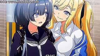 Lesbian Seduction, Train, Anime, Orgy