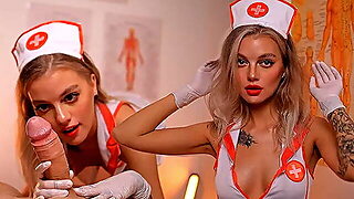 Horny Nurse In Latex Gloves Has Her Own Treatment Method
