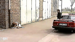 Two Guys Are Punishing A Scared Brunette
