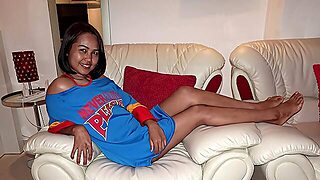 Cute Thai Milf Wife In A Homemade Sex Tape With Her White Husband