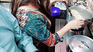 Indian Maid Is Cooking While Getting Her Tight Ass Pounded By Her Employer With Explicit Hindi Audio