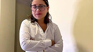 I Convinced My Teacher To Give Me Intimate Lessons And We Ended Up Banging Out Of A Cock Rubber.