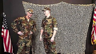 Horny Soldier Takes Every Inch Of Hunks Cock - Brandon Evans, Damien King - Activeduty