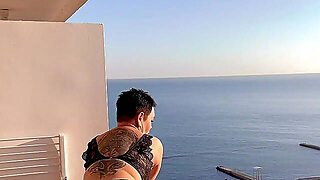 Beautiful Lingerie On The Balcony By The Sea