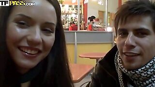 Amazing Dp Public Restroom Sex With Angela, Eric And Edik