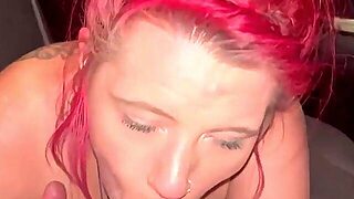 Real Redhead Hooker Gets Banged Bareback & Lets Her Customer Cum In Her Snatch
