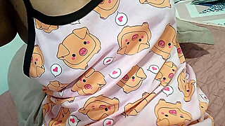 Brunette Babe Masturbates On A Hot Night And How Delicious Her Pussy Looks