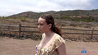 Skinny Selina Imai In Pov Action On The Beach With Pigtailed Fun