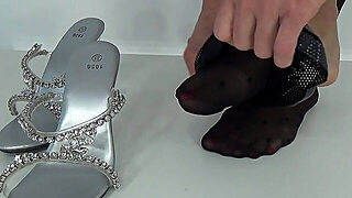 Туфли, Ступни, Каблуки, В Чулках