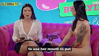 Clara Wellen Teaches Her Friend Wine Flame How To Put A Condom On A Penis With Her Mouth And, As A R