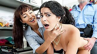 Cop Gets Double Pussy Service