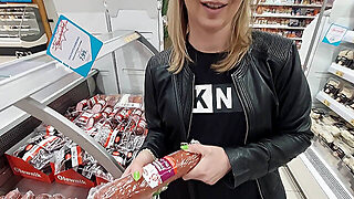 I Met Her While Shopping, She Gives Me A Blowjob In A Public Restroom And She Swallows A Huge Load O