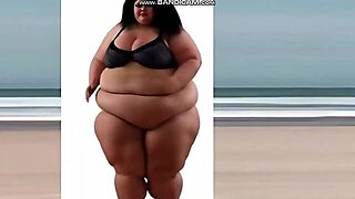 Heavy Ebony Amazon Ssbbw With Rippling Flesh Everywhere (Solo, Ai-Generated, M185 1)