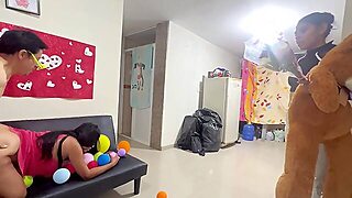 Check Out What Happened On Valentines Day - Real Homemade 3Way.