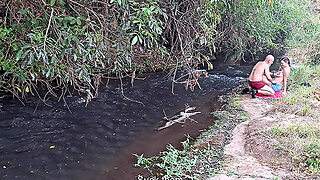 Strangers Are Caught Having Sex At The Waterfall.