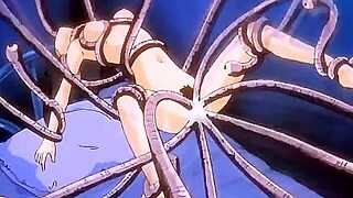 The Bitch Was Hit To Orgasm By Countless Tentacles...