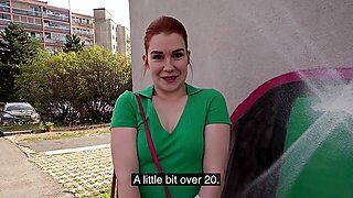 Public Agent Redhead Beauty Removes The Condom From My Big Penis For Real Sex