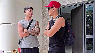 Very Horny 3Way Has Sex On The Beach With My Step Cousin And His Girlfriend Outdoors - Max Betancur 