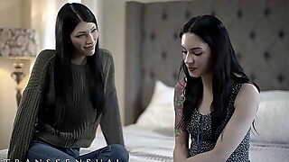 Anna De Ville Seeks Her Stepmom Ava Holts Experience As They Fuck In The Bedroom