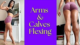 Arms And Calves Flexing