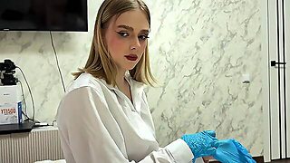 Hot Doctor Lady Comes To Conduct A Check Up That Turns Into A Passionate Sex