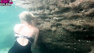 Erotic Underwater Swimsuit Strip: Tease To Nude In Sea