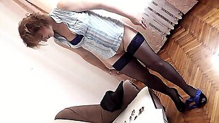 Milf Sexy My Wife Undressed, Got Into Doggystyle Position On Sofa. Neighbor Lover Licked Butt, Wet P