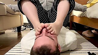Girlfriend Rubs Her Smelly Feet On My Face