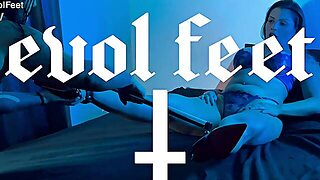 靴, 吐き気, 足コキ, 接写