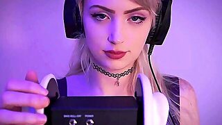 Ear Giving A Kiss Licking Tingles + Throat Sounds Asmr