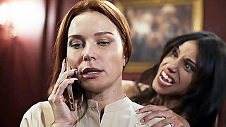 Horny Vampire Lesbian - Busty Latina Babe Titsucking Redhead During Intense Gothic Sex