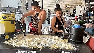 Milfs Vacuum Cleaning