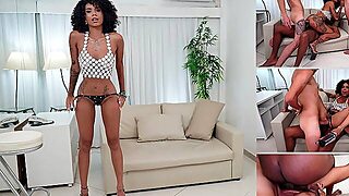 Mih Ninfetinha Is Back To Take 3 Huge Cocks And Get Her Ass Destroyed