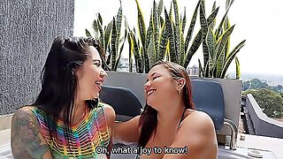 2 Lascivious Colombian Lesbos In A Jacuzzi