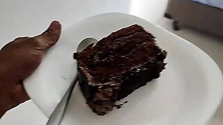 Cumming On The Cake! Wife Asked For Condensed Milk And Got Cum To Eat With Cake.