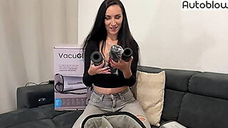 Gave A Blowjob To A Stranger And Tested Vacuglide From Autoblow On Him