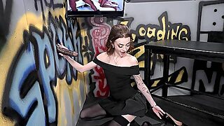 Chocolate God Stuffed Nikki Nicole With Sticky Cum