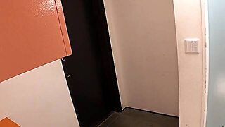 Kantoor, Vastbinden, Aziatisch, Gezichtspunt