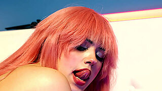 Beautiful Redhead Rihanna Black,Loves Wild Sex With Her Lover.