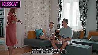 Busty Tattooed Blonde Milf Share Bed With Her Stepson