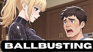 Ballbust Brutality: Knees & Heels Till You Cum Pain