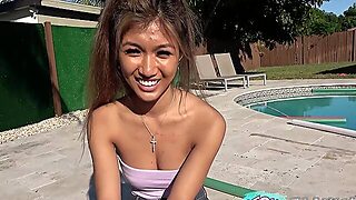 Asian Teen 18+ Step-Cousin Is Homesick For Thick Dick