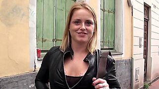 Amateur Blonde Babe From The Street - Porn Video